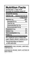 Load image into Gallery viewer, Organic Hempseed Oil Cold Pressed - 8 OZ by Nutiva - facts