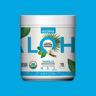 Aloha Organic Plant Protein Powder Vanilla 1 LB