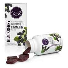 Load image into Gallery viewer, Real-Fruit Infused Blackberry Gummies 500mg -20 count by Wyld CBD
