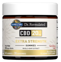 Load image into Gallery viewer, Dr. Formulated CBD 20mg Extra Strength Tart Cherry - 60 Gummies
