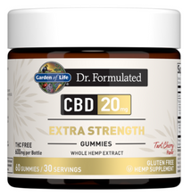 Load image into Gallery viewer, Dr. Formulated CBD 20mg Extra Strength Tart Cherry - 60 Gummies