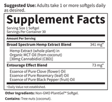 Load image into Gallery viewer, Dr. Formulated CBD 30mg Whole Hemp Extract - 30 Softgels