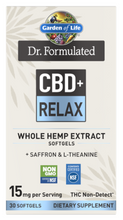 Load image into Gallery viewer, Dr. Formulated CBD+ Relax - 30 Softgels