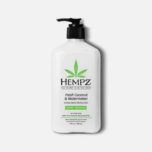 Load image into Gallery viewer, Fresh Coconut & Watermelon Herbal Body Moisturizer 17 Oz by Hempz