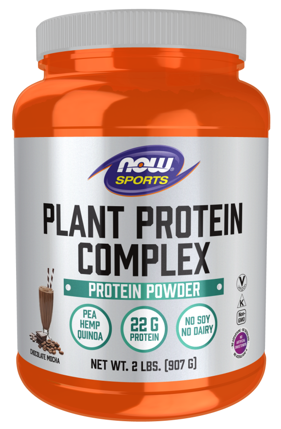 Now Foods Plant Protein Complex Chocolate Mocha Powder- 2 lbs