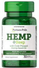 Load image into Gallery viewer, Puritan's Pride Hemp + Sleep - 30 Softgels