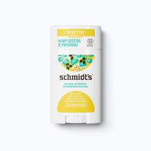 Load image into Gallery viewer, Schmidt's Hemp & Patchouli Deodorant Sensitive Skin Stick - 2.65 Oz