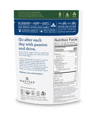 Load image into Gallery viewer, Organic Power Snacks Blueberry Hemp - 8 Oz by Navitas Organics - facts