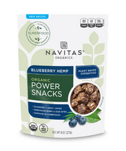 Load image into Gallery viewer, Organic Power Snacks Blueberry Hemp - 8 Oz by Navitas Organics