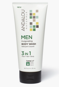 Men Invigorating Body Wash 8.5 Oz by Andalou Naturals