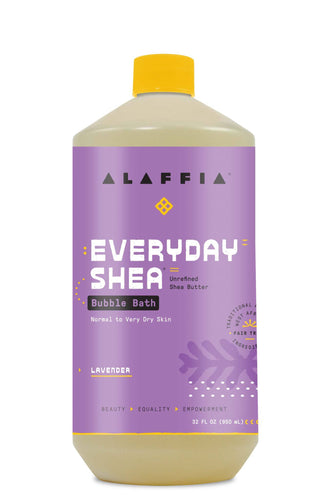 Alaffia Shea Bath Bubble Lavender 32 Oz