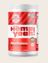 Load image into Gallery viewer, Hemp Yeah! Organic Max Protein Unsweetened - 16 Oz by Manitoba Harvest
