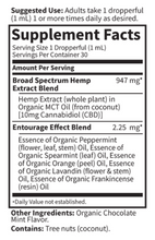 Load image into Gallery viewer, Dr. Formulated CBD 10mg Liquid Drops Chocolate Mint - 1 Oz
