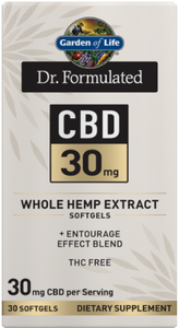Dr. Formulated CBD 30mg Whole Hemp Extract - 30 Softgels
