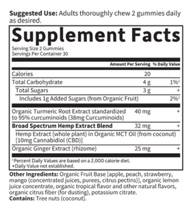 Dr. Formulated CBD+ Inflammatory Response† Berry Spice 10mg - 60 Gummies