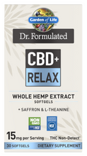 Load image into Gallery viewer, Dr. Formulated CBD+ Relax - 30 Softgels
