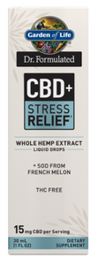 Dr. Formulated CBD+ Stress Relief† Liquid 15mg - 1 Oz