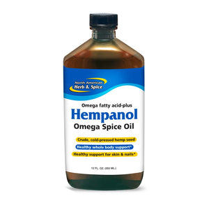 North American Herb & Spice Hempanol Omega Spice Oil Unflavor - 12 Oz