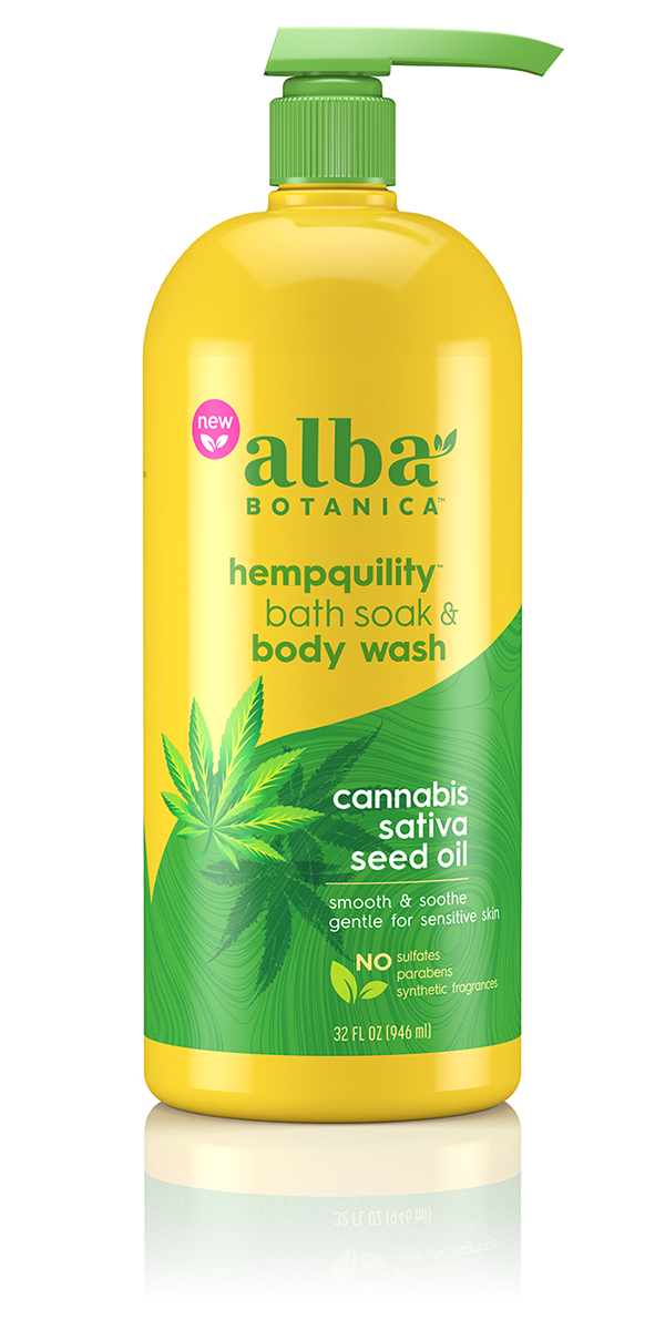 hempquility™ bath soak & body wash - 32 Oz by Alba Botanica