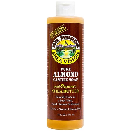 Dr. Woods Almond Castile Hemp Soap Liquid With Shea Butter 16 oz