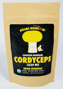 Malama Mushrooms Cordyceps Cacao Mix - 3.5 Oz