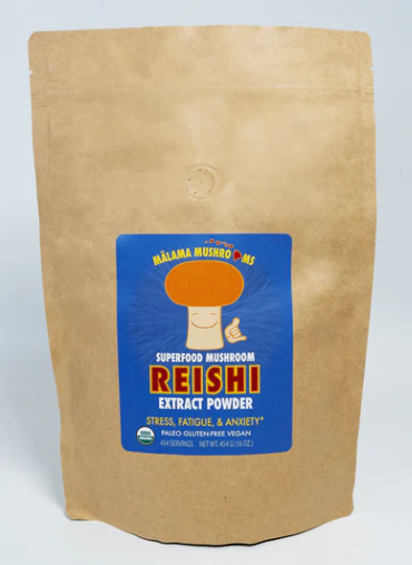 Malama Mushrooms Reishi Mushroom Extract Powder - 16 Oz
