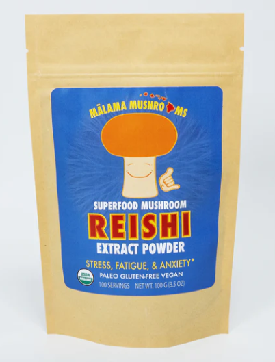 Malama Mushrooms Reishi Mushroom Extract Powder - 3.5 Oz