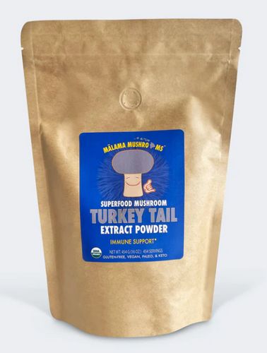 Malama Mushrooms Turkey Tail Powder Extract - 16 Oz