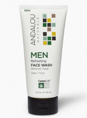 Andalou Naturals Men Refreshing Face Wash 6 Oz