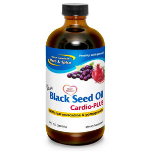 North American Herb & Spice Black Seed Oil Cardio Plus 8 Oz