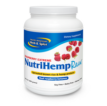 Load image into Gallery viewer, NutriHemp Raw Raspberry Extreme - 800 grams by North American Herb &amp; Spice
