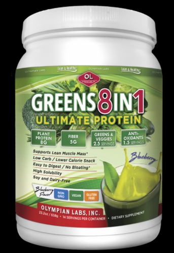 Olympian Labs Ultimate Greens 8 in 1 with Protein Superfood - 23.3 Oz