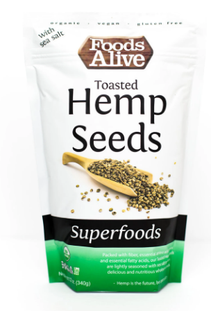 Toasted Hemp Seeds Organic - 12 Oz by Foods Alive