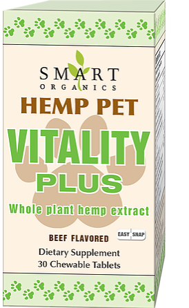 Hemp Pet Vitality Plus Easy Snap Tablets - 30 Chews by Smart Organics