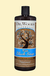 Dr.Woods Raw Black Peppermint Soap with Shea Butter - 32 oz