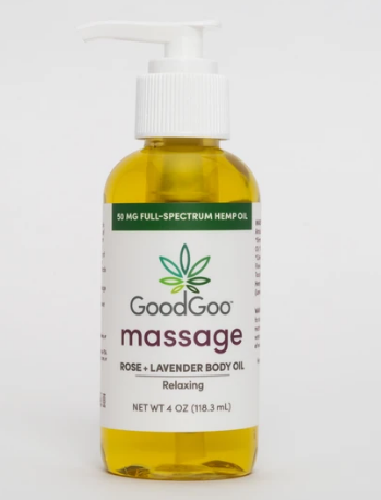 Relaxing Massage Oil Rose + Lavender - 4 fl Oz by Green Goo